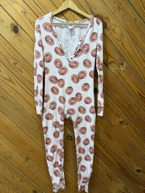 PINK VS Donuts Onesie Pajama medium Back Print
